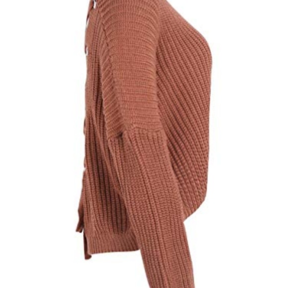 Copper Soft Knit Sweater Back Detail - Picture 4 of 6